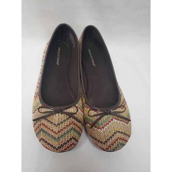 Predictions Multicolored Slip On Ballet Flats Shoes - Women's Size 7.5 - Picture 2 of 7